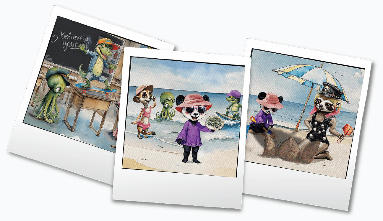 Peggy's Polaroids Polaroids from the beach party.